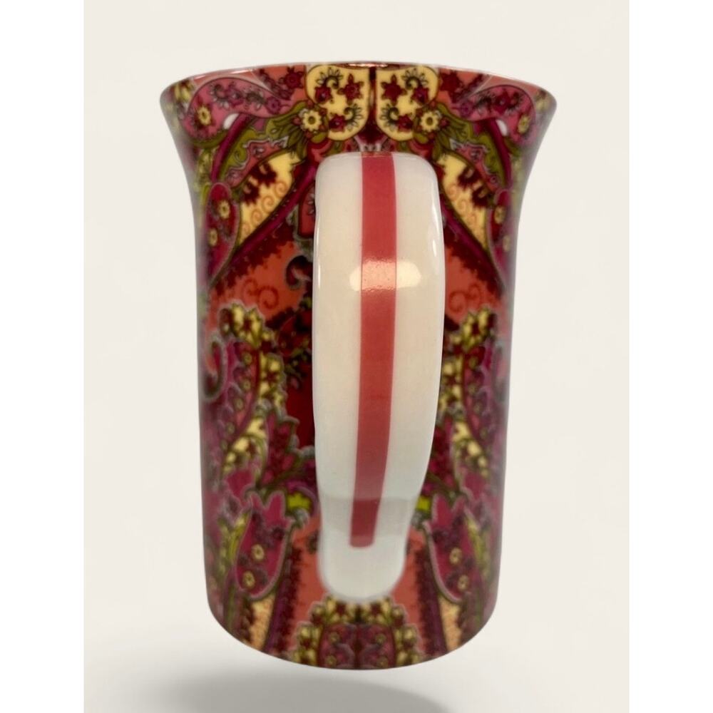 Barnes & Noble Chaimont Paisley Berry Mug w/Lid 8oz NIB - Picture 5 of 6